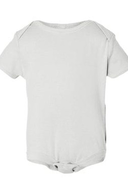 Bella+Canvas 100 - Infant Baby Rib Short Sleeve Creeper