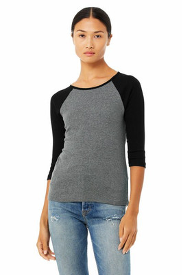 Bella+Canvas 2000 - Ladies' Baby Rib Three-Quarter Sleeve Raglan T-Shirt