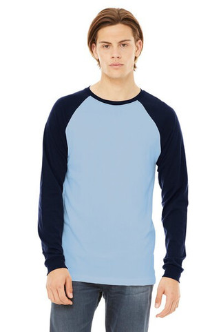 Bella+Canvas 3000 - Long Sleeve Baseball Jersey T-Shirt