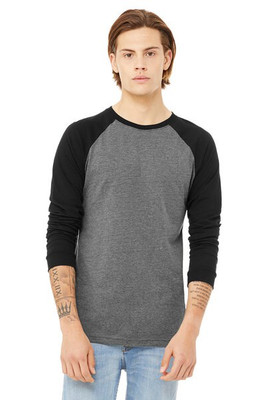Bella+Canvas 3000 - Long Sleeve Baseball Jersey T-Shirt