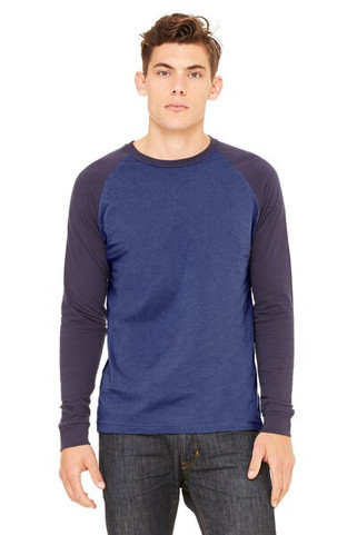 Bella+Canvas 3000 - Long Sleeve Baseball Jersey T-Shirt