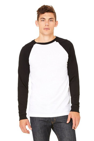 Bella+Canvas 3000 - Long Sleeve Baseball Jersey T-Shirt
