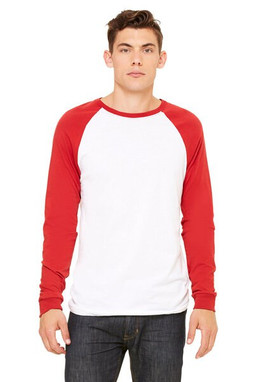 Bella+Canvas 3000 - Long Sleeve Baseball Jersey T-Shirt