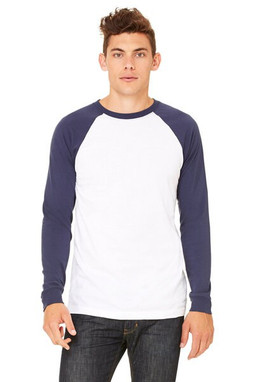 Bella+Canvas 3000 - Long Sleeve Baseball Jersey T-Shirt