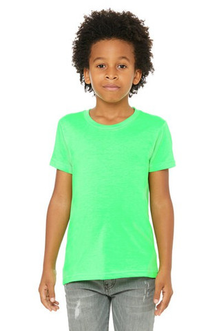Bella+Canvas 3001Y - Remera para niños manga corta de cuello redondo Jersey