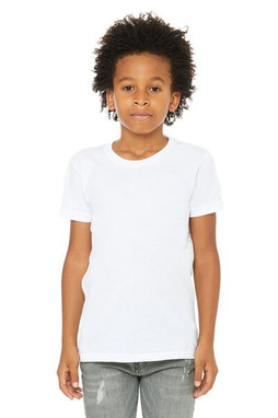 Bella+Canvas 3001Y - Remera para niños manga corta de cuello redondo Jersey 