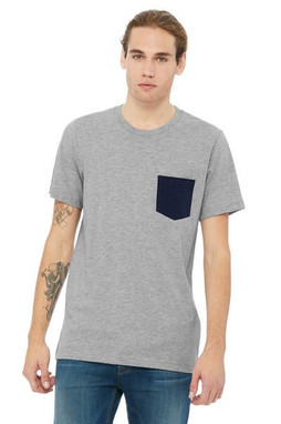 Bella+Canvas 3021 - Remera Jersey con bolsillo