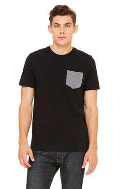 Bella+Canvas 3021 - Remera Jersey con bolsillo