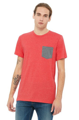 Bella+Canvas 3021 - Remera Jersey con bolsillo