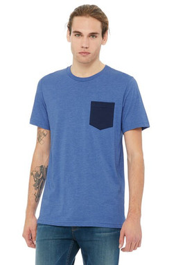 Bella+Canvas 3021 - Remera Jersey con bolsillo