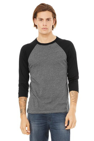 Bella+Canvas 3200 - Unisex Three-Quarter Sleeve Baseball Raglan