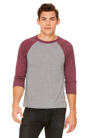 Bella+Canvas 3200 - Unisex Three-Quarter Sleeve Baseball Raglan