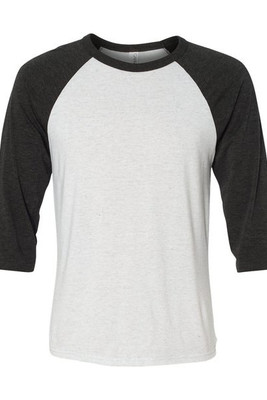 Bella+Canvas 3200 - Remera unisex báisbol Raglan manga 3/4