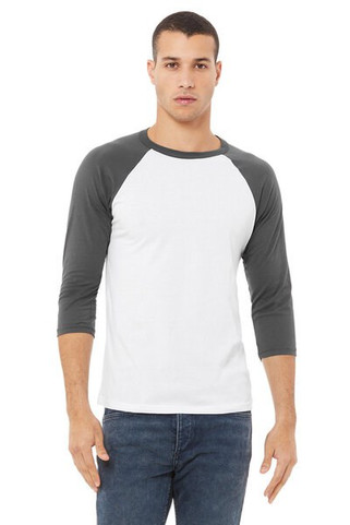Bella+Canvas 3200 - Unisex Three-Quarter Sleeve Baseball Raglan