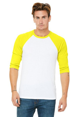 Bella+Canvas 3200 - Remera unisex báisbol Raglan manga 3/4