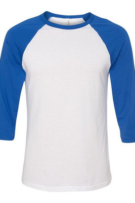 Bella+Canvas 3200 - Remera unisex báisbol Raglan manga 3/4