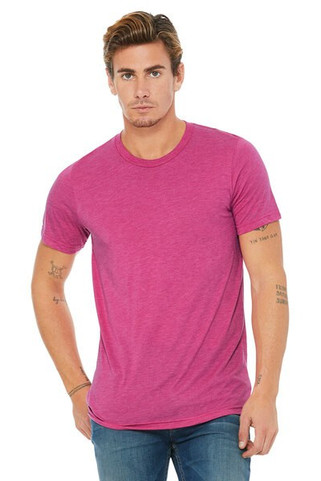 Bella+Canvas 3413 - Remera Unisex de tres materiales manga corta