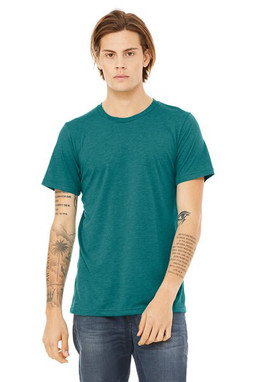 Bella+Canvas 3413 - Remera Unisex de tres materiales manga corta