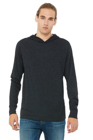 Bella+Canvas 3512 - Unisex Long Sleeve Jersey Hooded T-Shirt