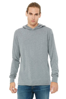 Bella+Canvas 3512 - Unisex Long Sleeve Jersey Hooded T-Shirt