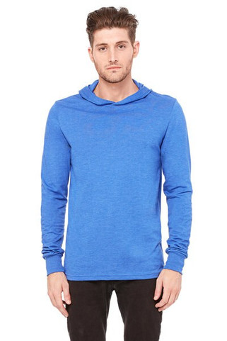 Bella+Canvas 3512 - Unisex Long Sleeve Jersey Hooded T-Shirt
