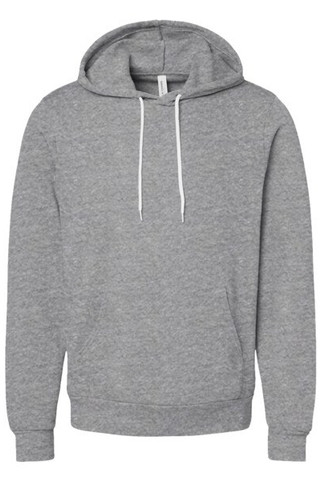 Bella+Canvas 3719 - Unisex Poly/Cotton Hooded Pullover Sweatshirt