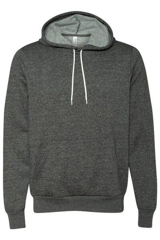 Bella+Canvas 3719 - Unisex Poly/Cotton Hooded Pullover Sweatshirt