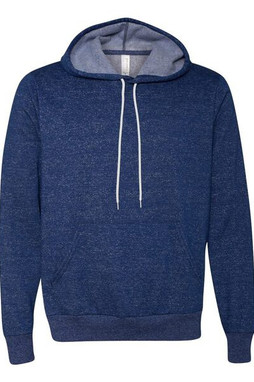 Bella+Canvas 3719 - Unisex Poly/Cotton Hooded Pullover Sweatshirt