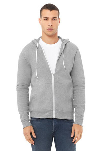 Bella+Canvas 3739 - Unisex Full-Zip Hooded Sweatshirt