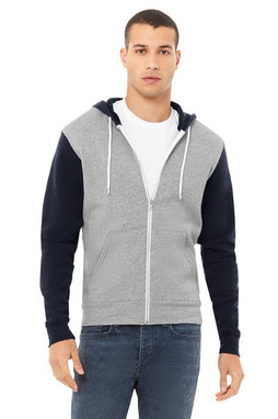 Bella+Canvas 3739 - Unisex Full-Zip Hooded Sweatshirt