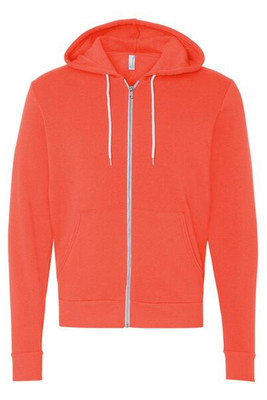 Bella+Canvas 3739 - Unisex Full-Zip Hooded Sweatshirt