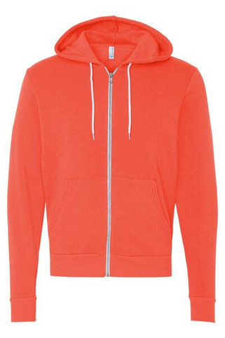 Bella+Canvas 3739 - Unisex Full-Zip Hooded Sweatshirt