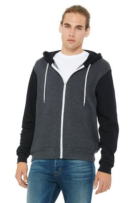 Bella+Canvas 3739 - Unisex Full-Zip Hooded Sweatshirt