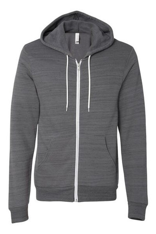 Bella+Canvas 3739 - Unisex Full-Zip Hooded Sweatshirt