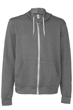 Bella+Canvas 3739 - Unisex Full-Zip Hooded Sweatshirt