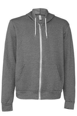 Bella+Canvas 3739 - Unisex Full-Zip Hooded Sweatshirt