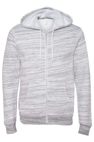 Bella+Canvas 3739 - Buzo unisex con cierre y capucha