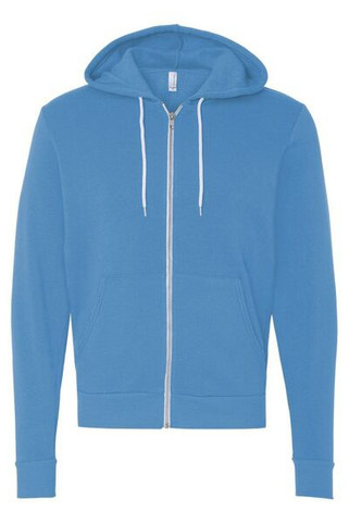 Bella+Canvas 3739 - Unisex Full-Zip Hooded Sweatshirt