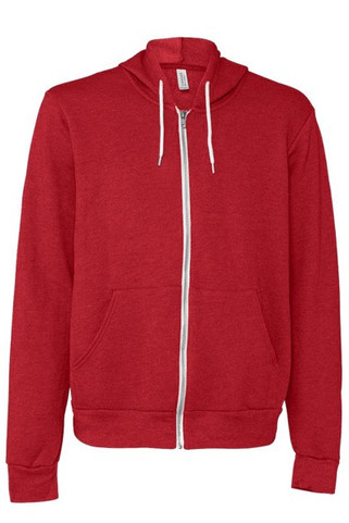Bella+Canvas 3739 - Unisex Full-Zip Hooded Sweatshirt