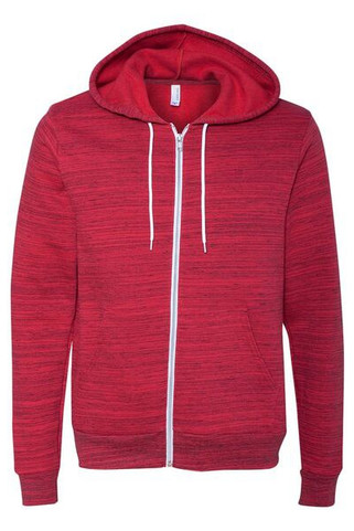 Bella+Canvas 3739 - Unisex Full-Zip Hooded Sweatshirt