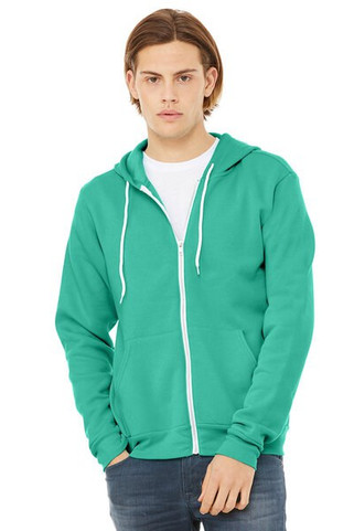 Bella+Canvas 3739 - Unisex Full-Zip Hooded Sweatshirt