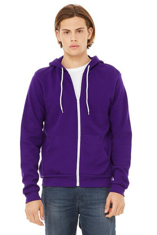 Bella+Canvas 3739 - Unisex Full-Zip Hooded Sweatshirt