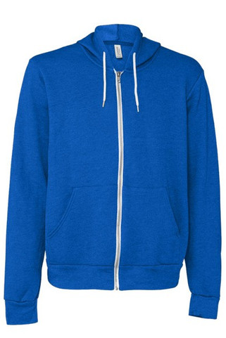 Bella+Canvas 3739 - Unisex Full-Zip Hooded Sweatshirt