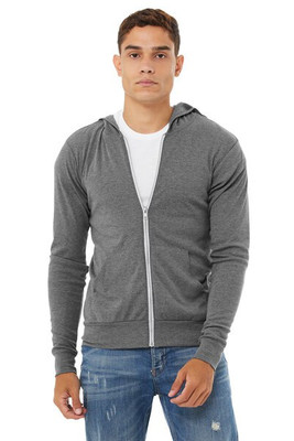Bella+Canvas 3939 - Buzo unisex triblend cierre completo