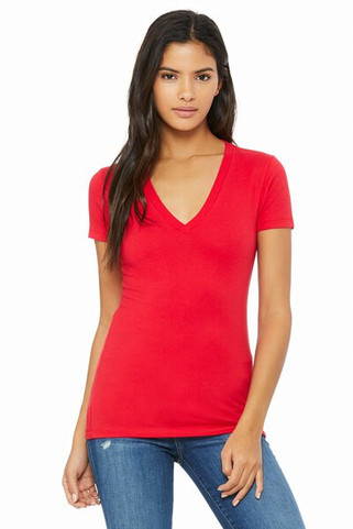 Bella+Canvas 6035 - Deep V-Neck Jersey T-Shirt