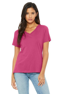 Bella+Canvas 6405 - Relaxed Short Sleeve Jersey V-Neck T-Shirt