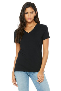 Bella+Canvas 6405 - Remera Jersey de manga corta relajada con cuello en V 