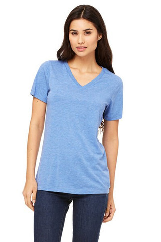 Bella+Canvas 6405 - Relaxed Short Sleeve Jersey V-Neck T-Shirt