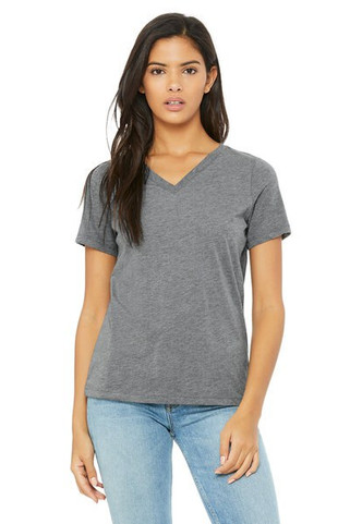 Bella+Canvas 6405 - Relaxed Short Sleeve Jersey V-Neck T-Shirt