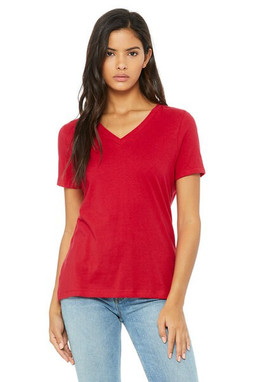 Bella+Canvas 6405 - Relaxed Short Sleeve Jersey V-Neck T-Shirt